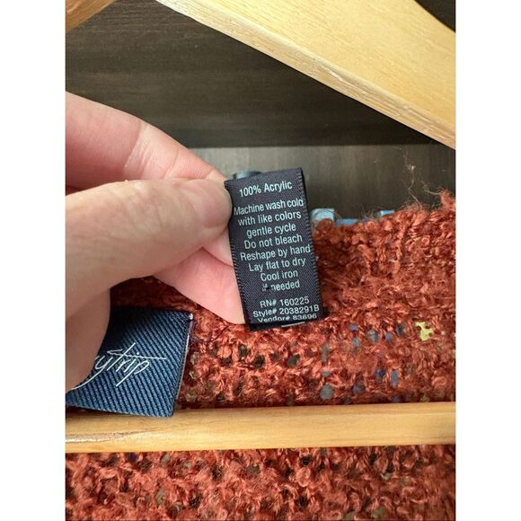 Buckle Daytrip Fuzzy Cardigan Sweater In Arabian Spice Orange Size Large - Picture 8 of 8